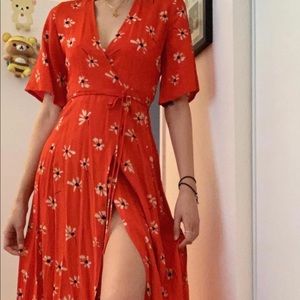 faithfull the brand wrap dress size small- worn once